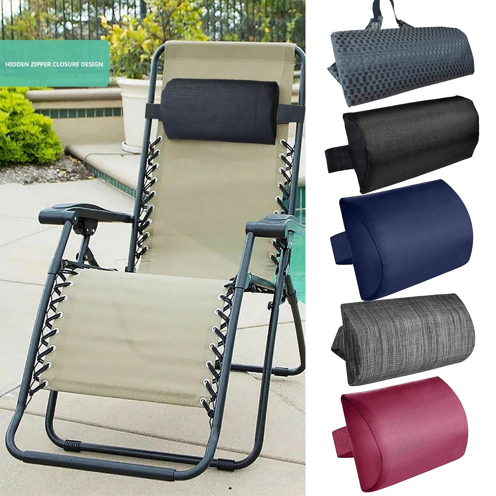 Outdoor Furniture Sunbrella - Kissen für Pool-Liegestühle, Poolstuhlkissen mit Riemen,