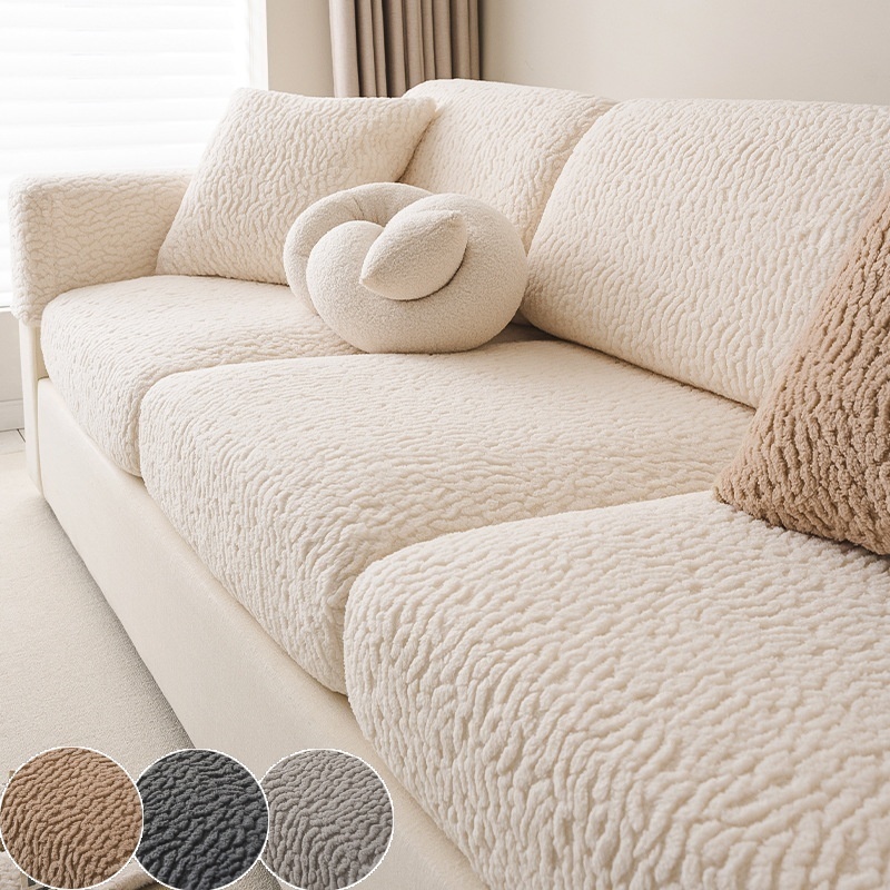 Outdoor Furniture Cover Xl - Gemütlicher, dehnbarer Sofa-Schonbezug aus Baumwollfleece, rutschfeste