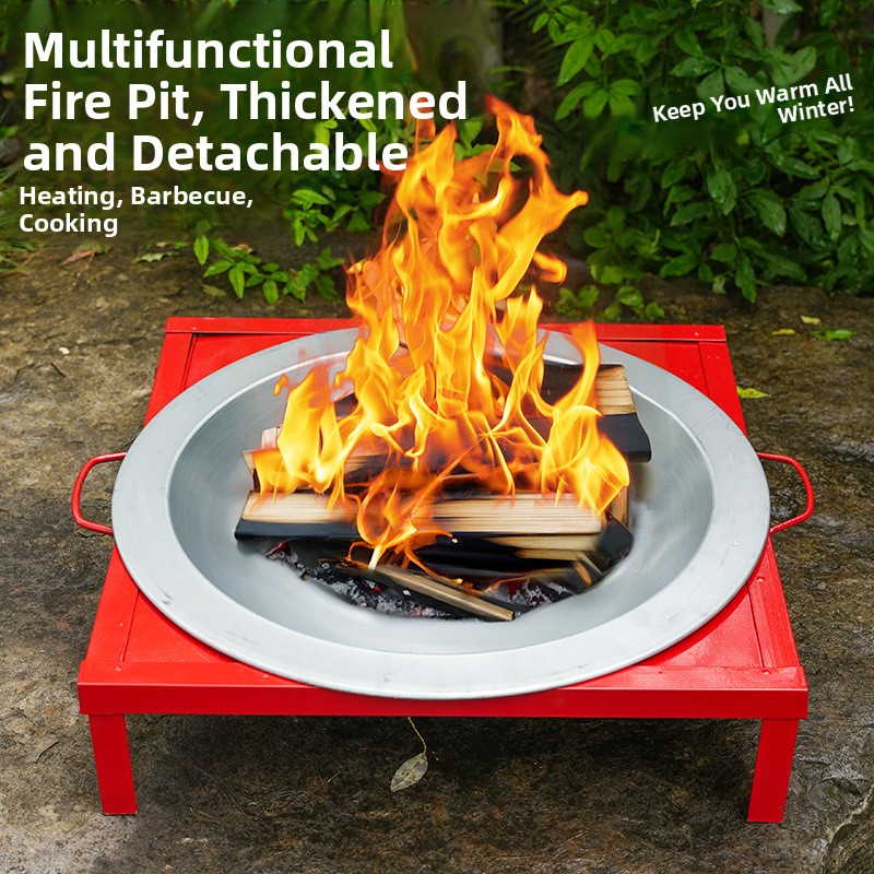 Fire Pit Bowl - Traditioneller Outdoor-Heiz- und Grillkamin für den