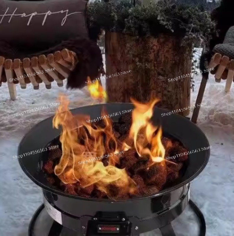Fire Pit Bowl - Tragbare Propan-Feuerstelle 58.000 BTU Outdoor-Gasfeuerschale mit