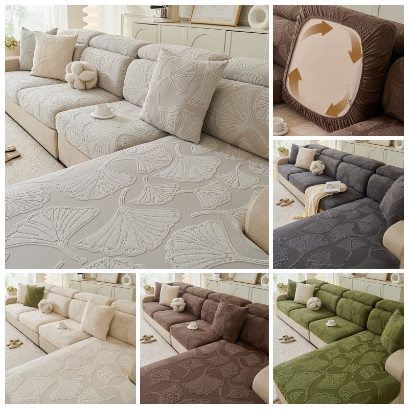 Outdoor Furniture Cover Xl - 1 Stück Jacquard-Samt Sofakissenbezug Dehnbar Waschbar