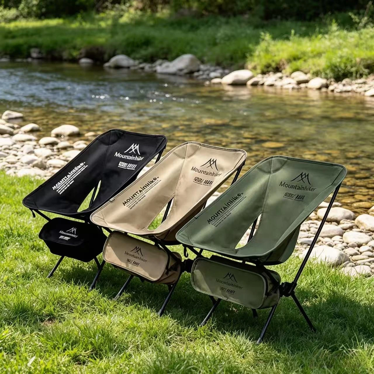 Outdoor Furniture Lounge Chair - Klappbarer Ultraleichter Mondstuhl Tragbarer Campingstuhl für