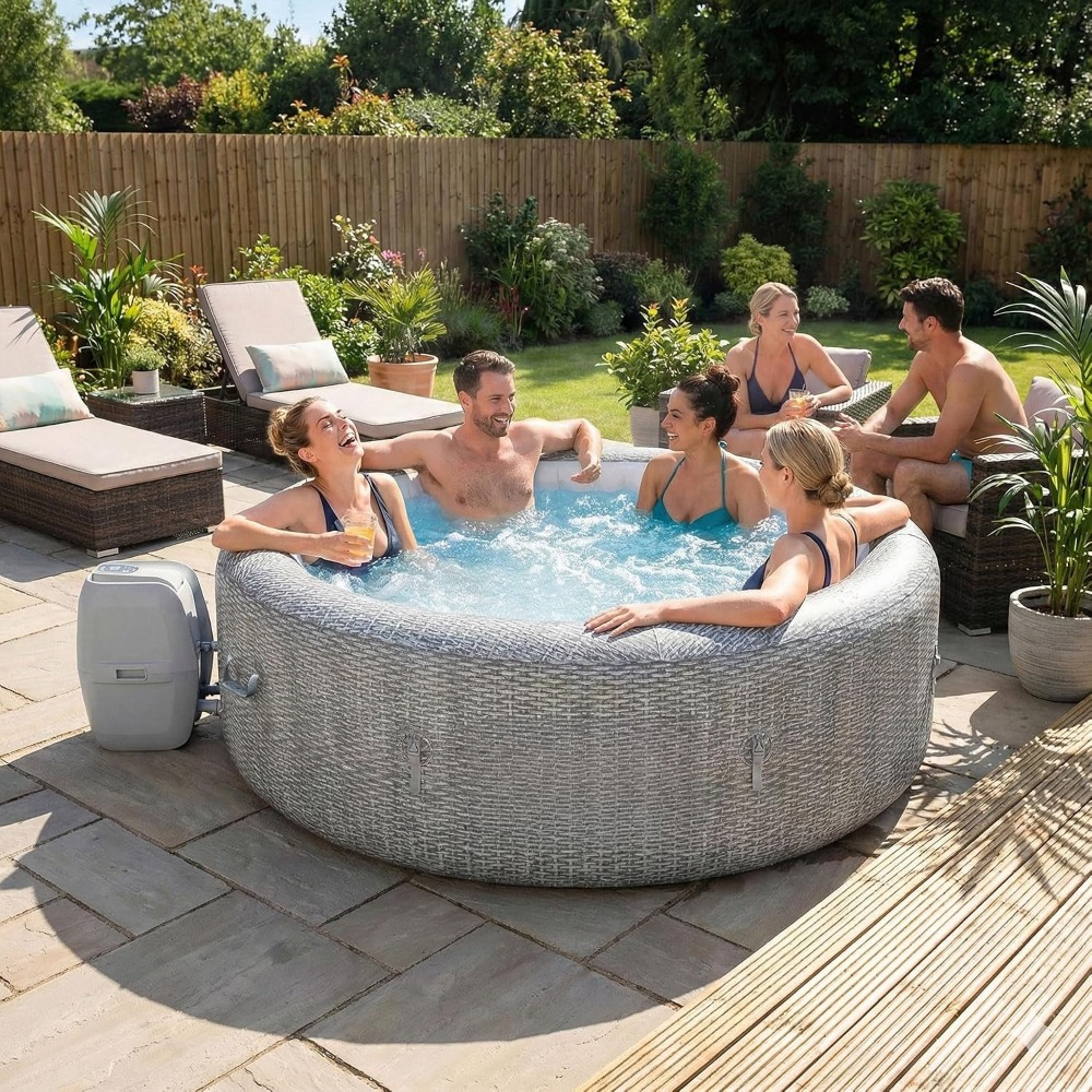 Inflatable Hot Tub - Tragbarer aufblasbarer Whirlpool, Smart AirJet &