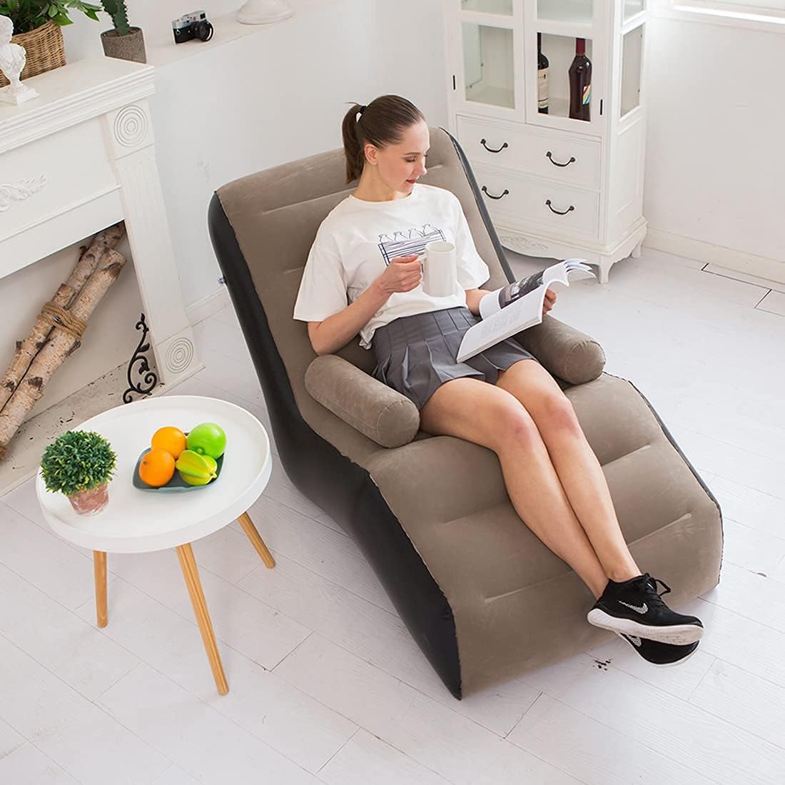 Outdoor Furniture Lowes - Klappbares Lazy Sofa, aufblasbarer Lounge-Sessel, verdickt,