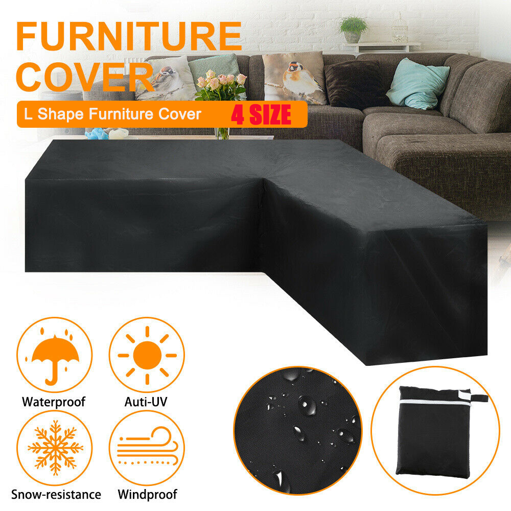 Outdoor Furniture Cover Xl - L-förmige Möbelabdeckung Wasserdicht für Garten und