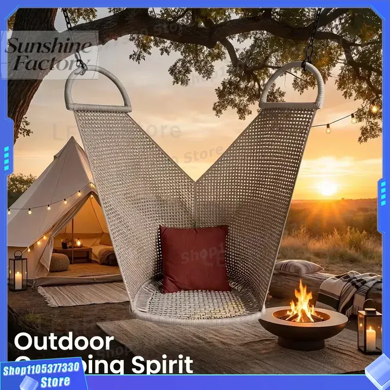 Outdoor Furniture Quick Dry - Tragbarer Transparenter Mediterraner Polyester-Eierstuhl Schaukel-Hängematte Wasserdichtes