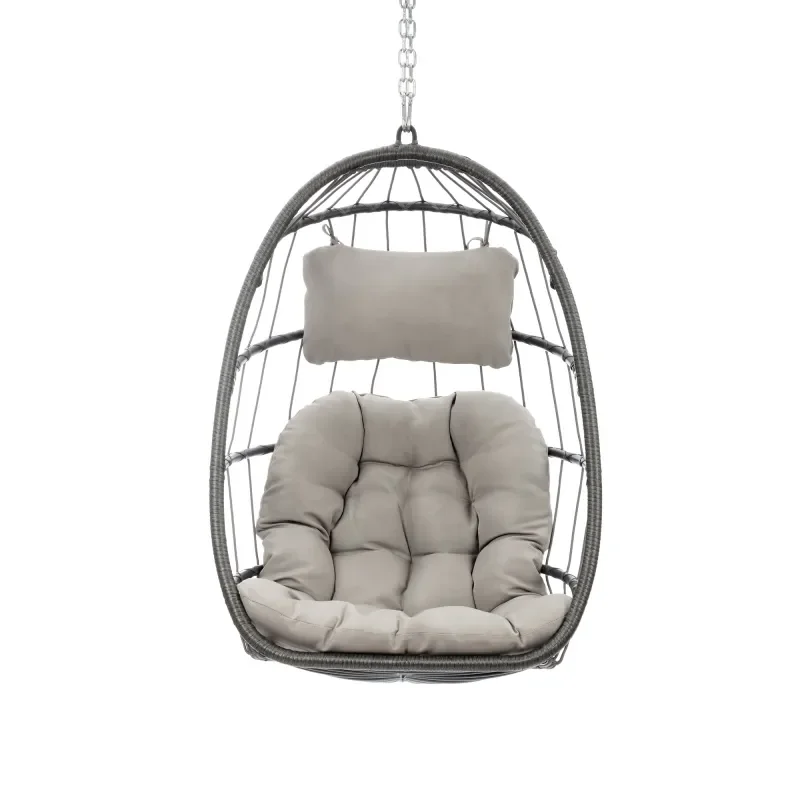 Outdoor Furniture Without Cushions - Outdoor-Schaukelstuhl aus Korbgeflecht und Rattan, Hängesessel