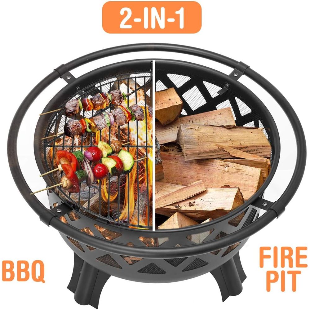 36 Zoll Outdoor-Feuerstelle au – Fire Pit Bowl Bewertung und Preis