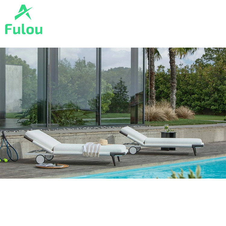 Moderne Aluminium-Sonnenliege  – Outdoor Furniture Quick Dry Bewertung und Preis