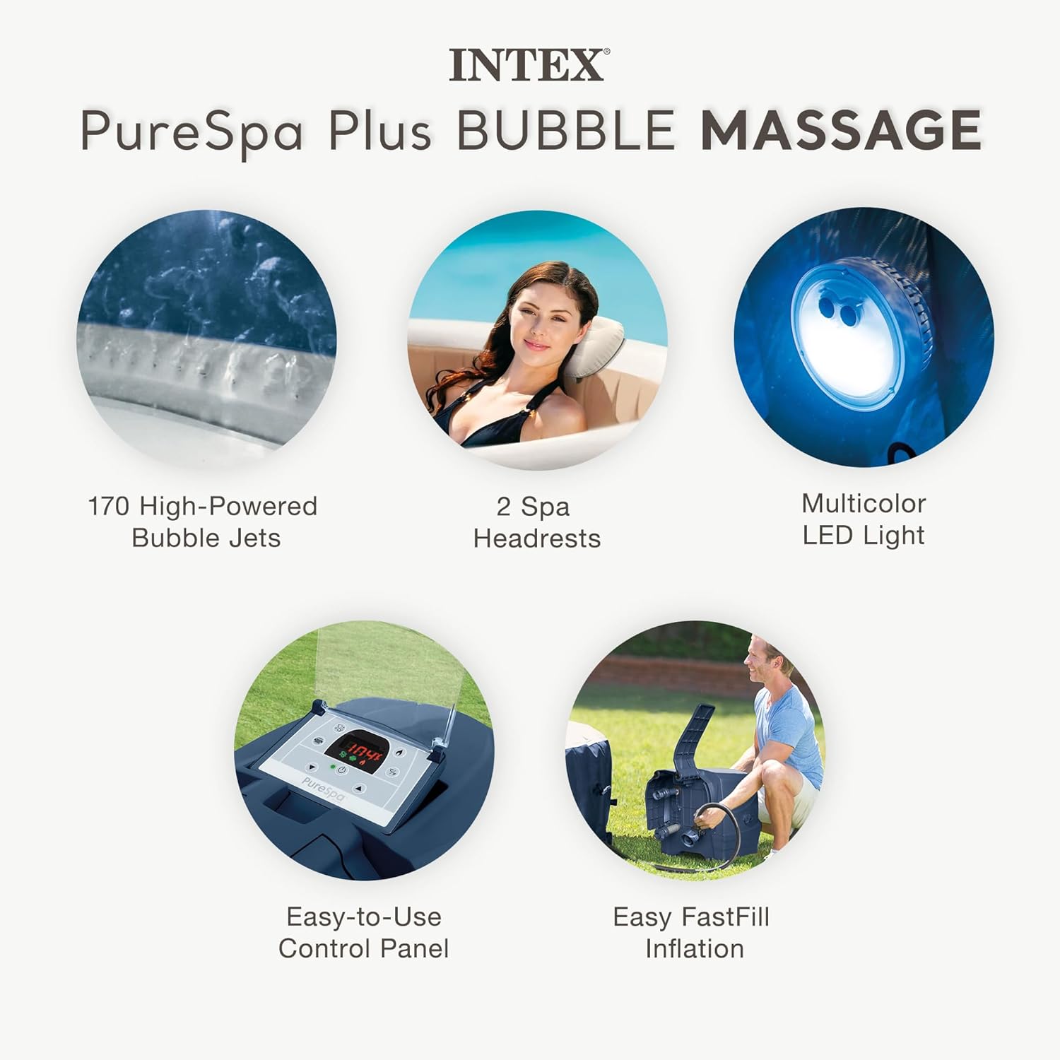 PureSpa Plus 6-Personen Runder – Inflatable Hot Tub Bewertung und Preis