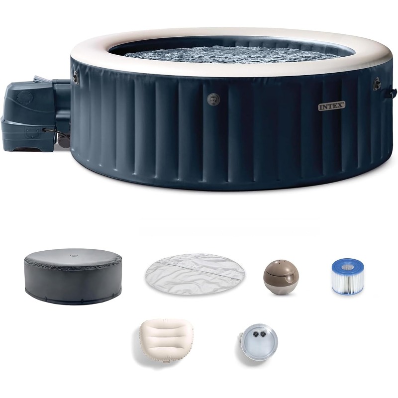 PureSpa Plus 6-Personen Runder – Inflatable Hot Tub Bewertung und Preis