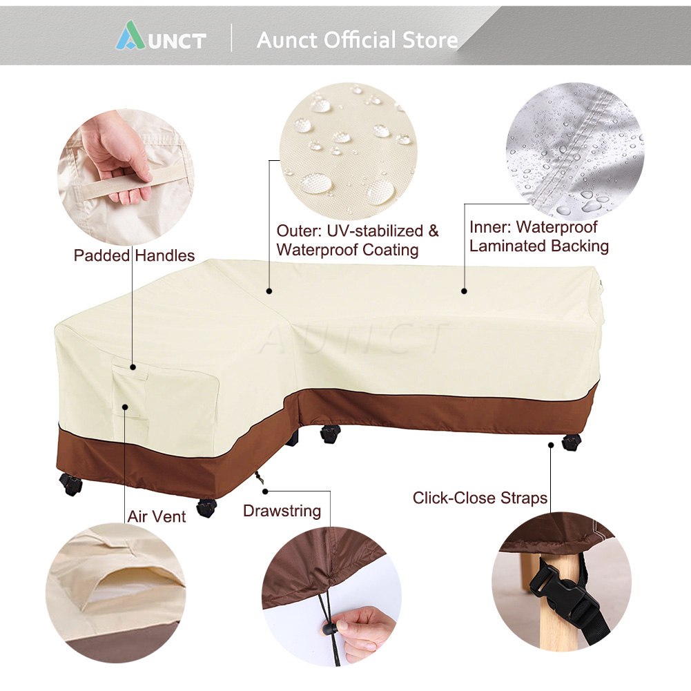 L-förmige Ecksofabezug für den – Outdoor Furniture Cover Xl Bewertung und Preis