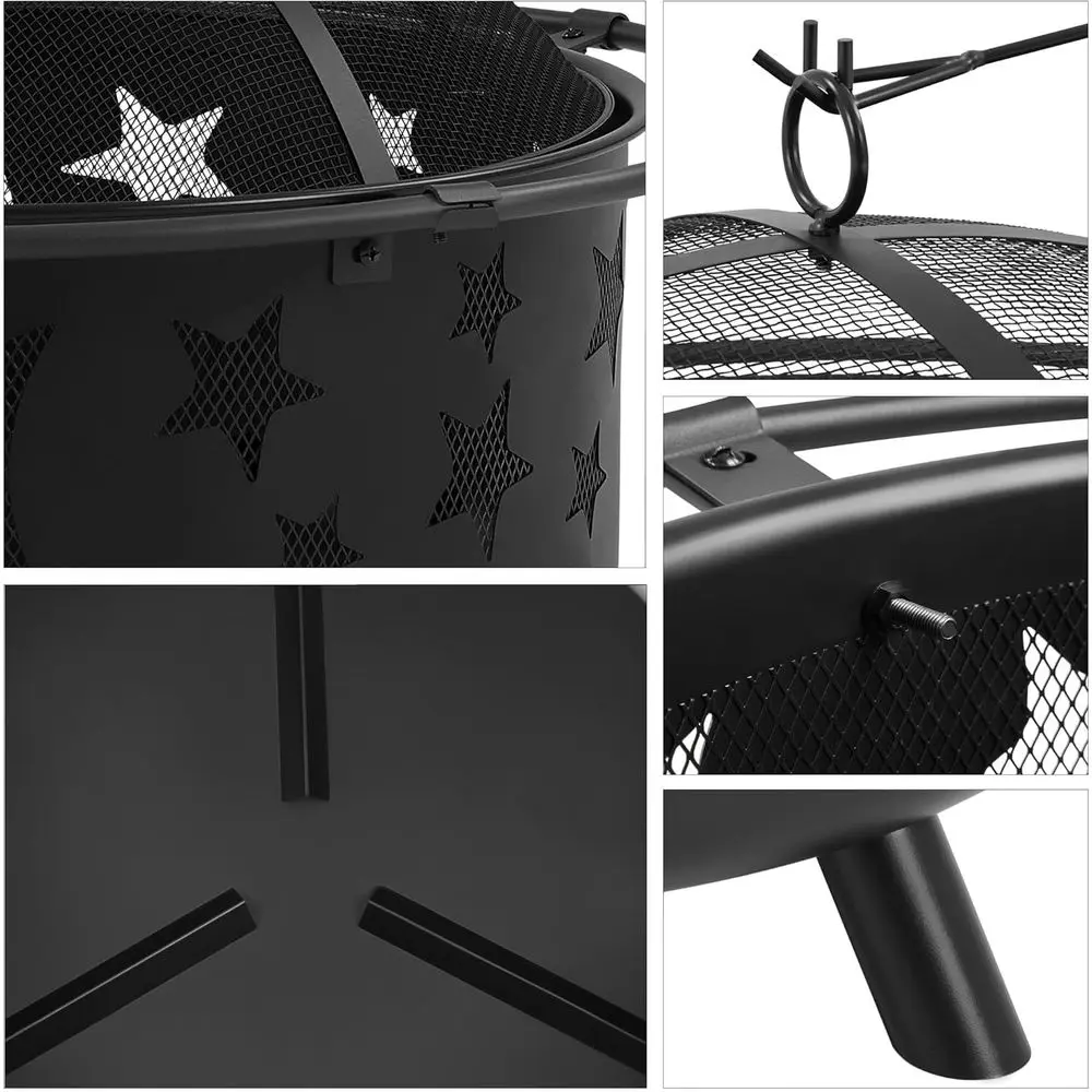 Große Outdoor-Feuerstelle mit  – Fire Pit Bowl Bewertung und Preis