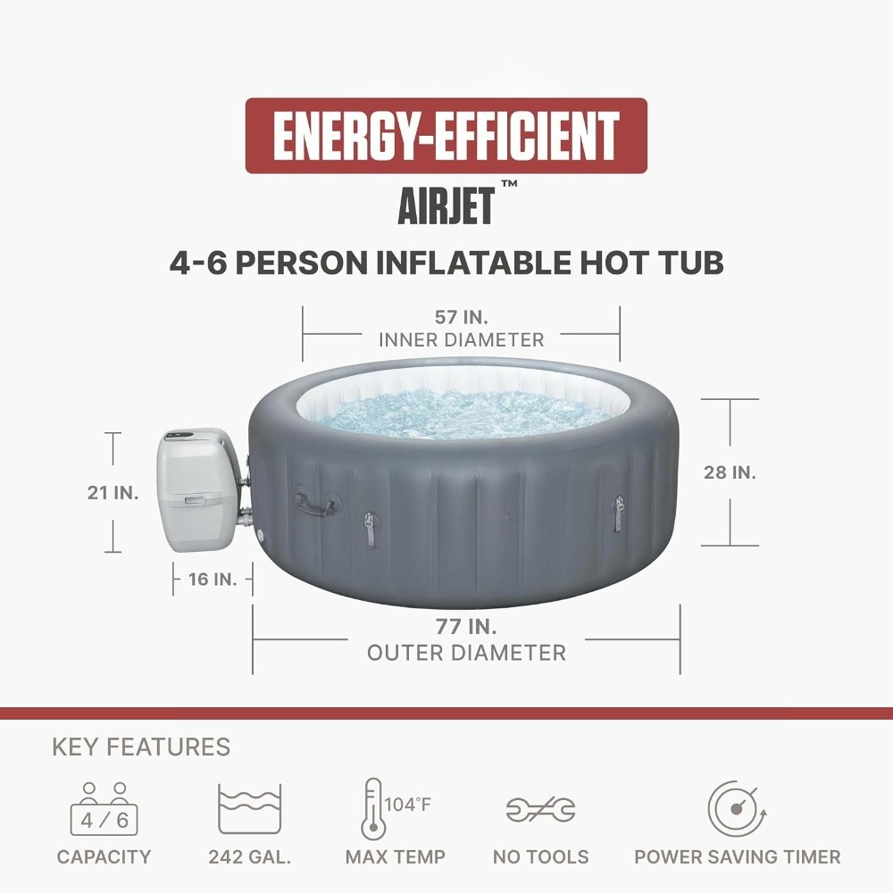 Energieeffizientes aufblasbare – Inflatable Hot Tub Bewertung und Preis