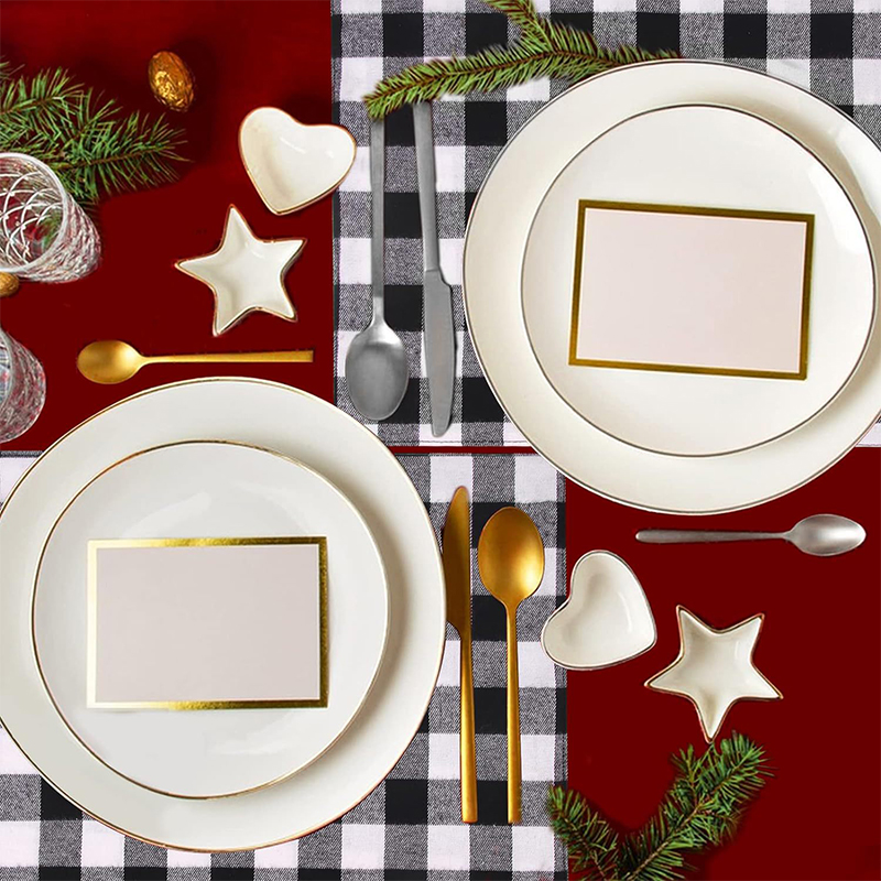 Kariertes Tischset im Weihnach – Outdoor Furniture Dining Bewertung und Preis