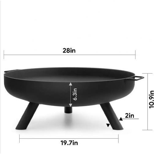 Corten Steel Outdoor Stativ Fe – Fire Pit Bowl Bewertung und Preis