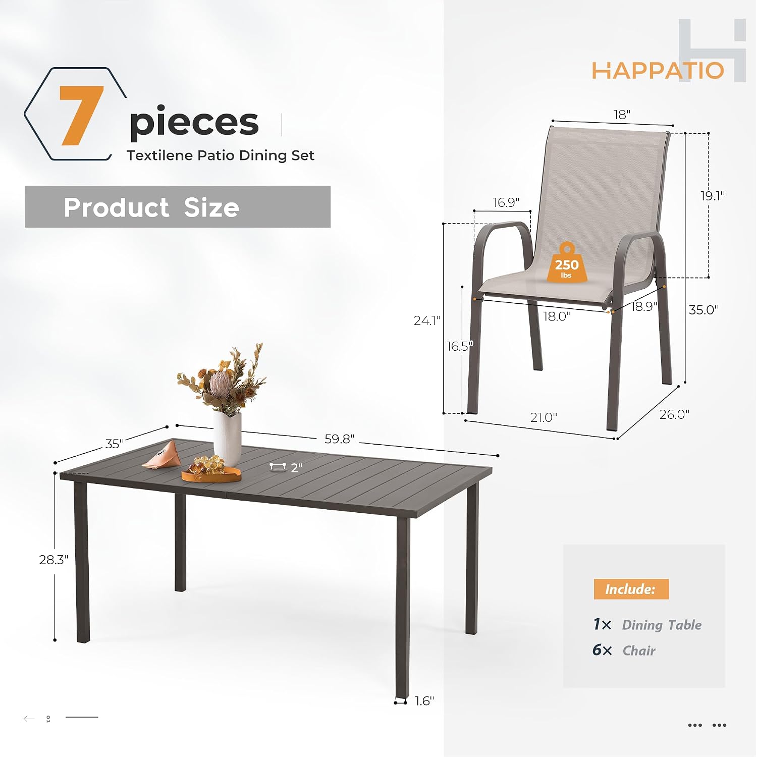 Garten-Essgruppe für die Terra – Outdoor Furniture Quick Dry Bewertung und Preis