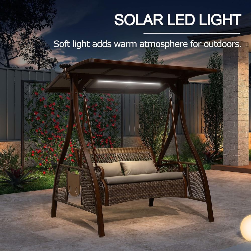 Terrassen-Schaukelstuhl für 2  – Outdoor Furniture Without Cushions Bewertung und Preis