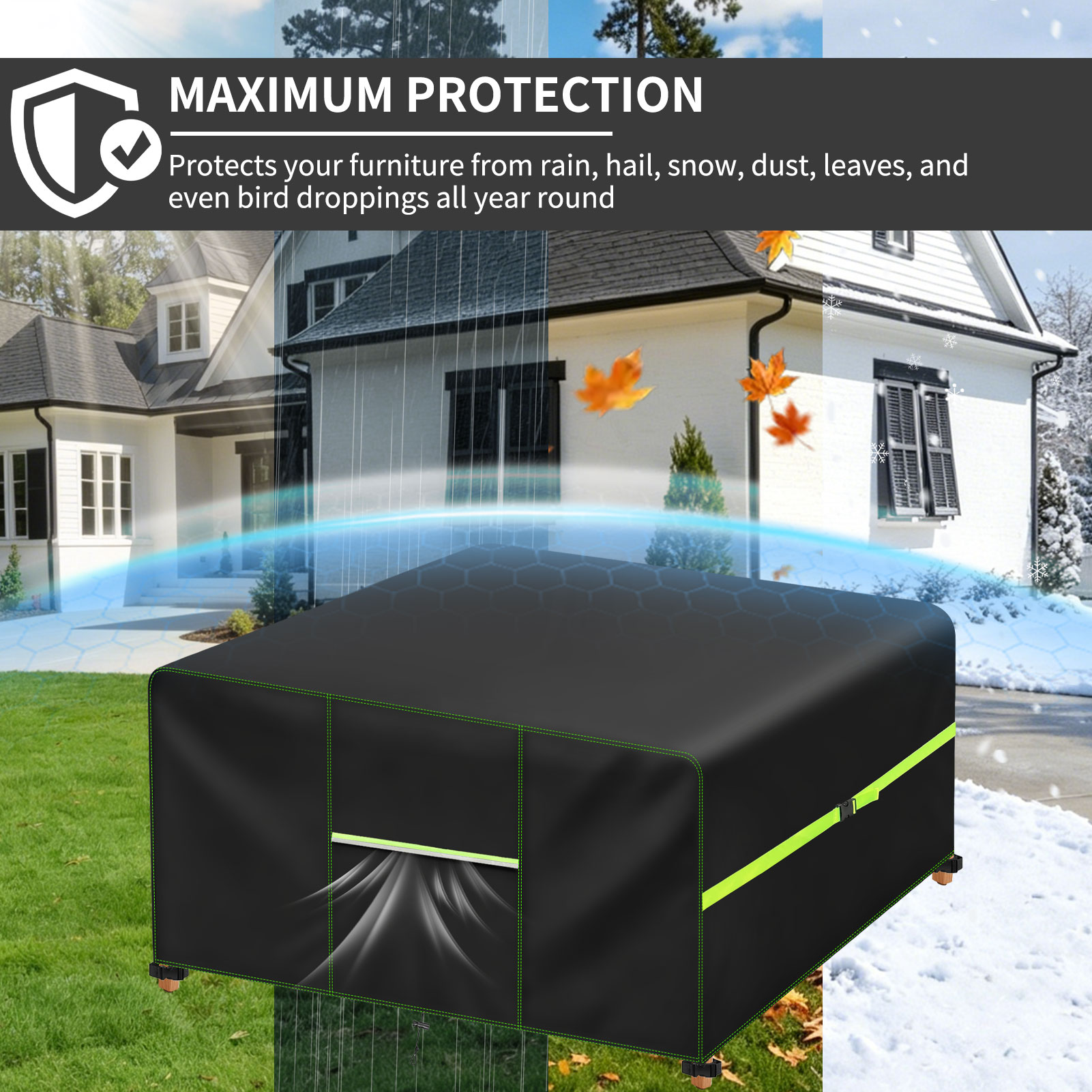 Gartenmöbel-Abdeckung mit Lüft – Outdoor Furniture Weatherproof Bewertung und Preis