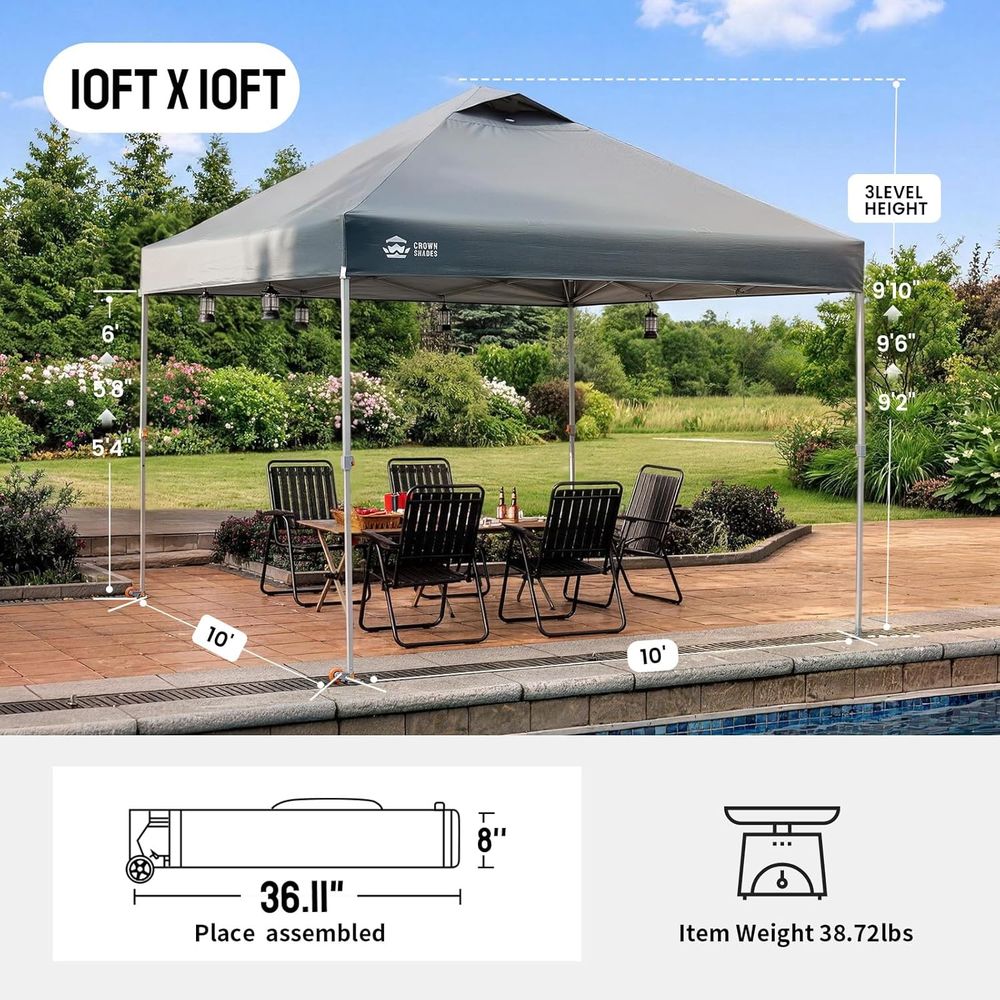 10x10 Up-Zelt, Strandzelt mit  – Outdoor Furniture Rooms To Go Bewertung und Preis