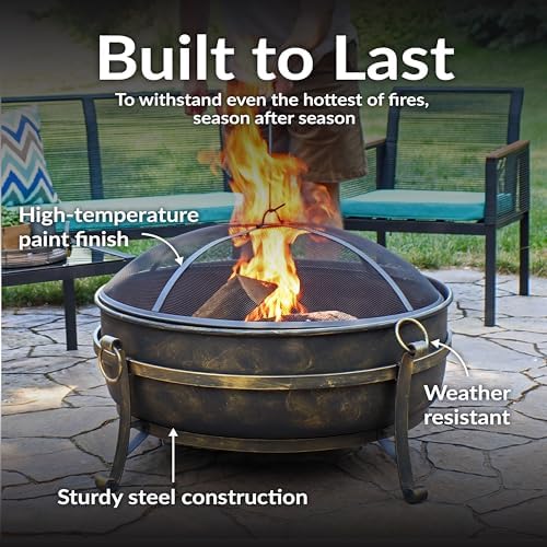34-Zoll Stahl-Feuerschale für  – Fire Pit Bowl Bewertung und Preis