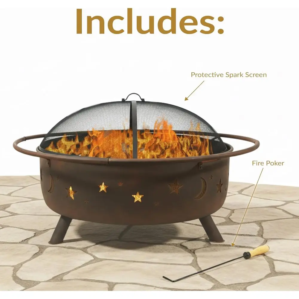 42-Zoll Outdoor-Feuerstelle au – Fire Pit Bowl Bewertung und Preis