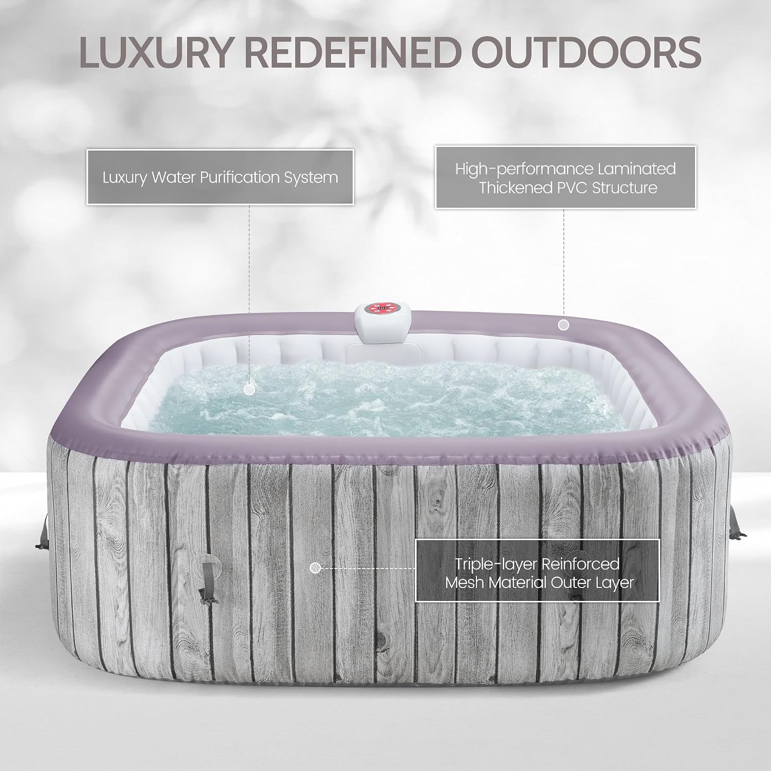 Aufblasbares quadratisches Whi – Inflatable Hot Tub Bewertung und Preis